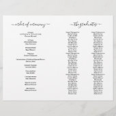 卒業プログラム（2列版）フライヤー チラシ (裏面)