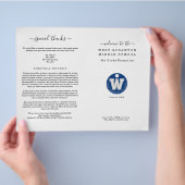 卒業プログラム（2列版）フライヤー チラシ (手)