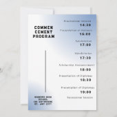 卒業プログラモダンムの輝き 招待状 (裏面)