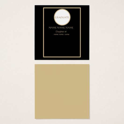 卒業プロファイルカード (正面&裏面)