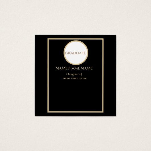 卒業プロファイルカード (正面)