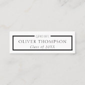 卒業プロフェッショナルネットワーク スキニー名刺 (正面)