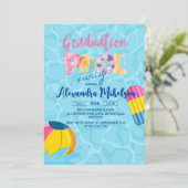 卒業プールパーティートロピカルスイミングプール 招待状 (スタンド正面)