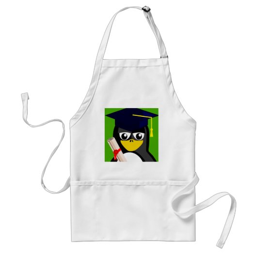 卒業ペンギン スタンダードエプロン (正面)
