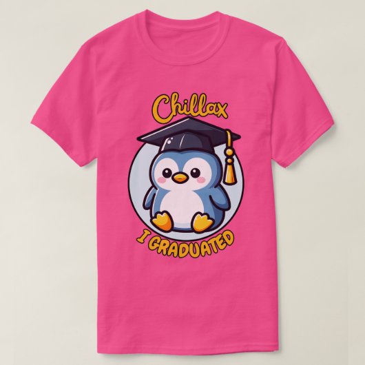 卒業ペンギン Tシャツ (デザイン正面)