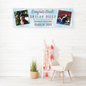 卒業ホワイトオパール2フォトおめでとうグラード 横断幕 (インサイチュ)