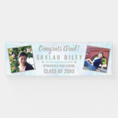 卒業ホワイトオパール2フォトおめでとうグラード 横断幕 (横)