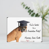 卒業ボクサードッグパーティの招待状 招待状 (スタンド正面)