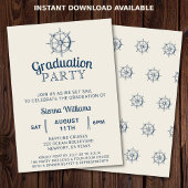 卒業ボートパーティー船の車輪航海の 招待状