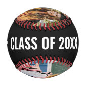 卒業マイルストーンフォトパーティーブラック 野球ボール (裏面)