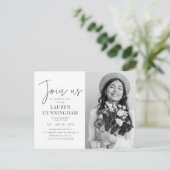 卒業ミニマリスモダントシンプル・の写真 ポストカード (スタンド正面)