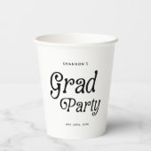 卒業ミニマルパーティーレトロ 紙コップ (裏面)