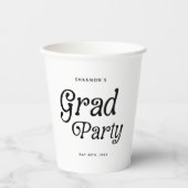 卒業ミニマルパーティーレトロ 紙コップ (正面)