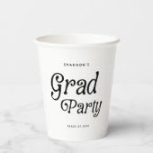 卒業ミニマルパーティーレトロ 紙コップ (裏面)