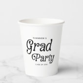 卒業ミニマルパーティーレトロ 紙コップ (正面)