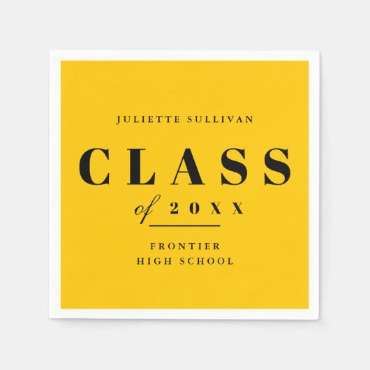 卒業ミニマル会 スタンダードカクテルナプキン (正面)