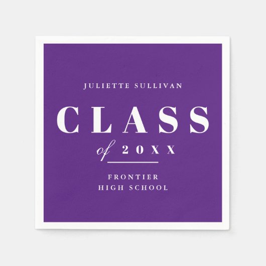 卒業ミニマル会 スタンダードカクテルナプキン (正面)