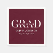 卒業ミニマル会 スタンダードカクテルナプキン (正面)