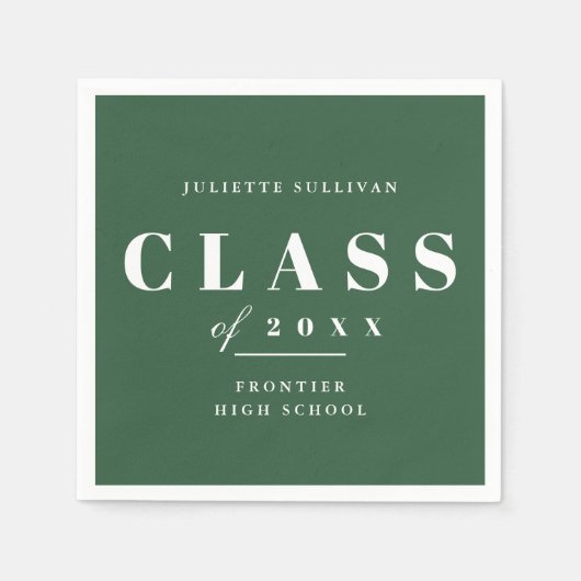 卒業ミニマル会 スタンダードカクテルナプキン (正面)