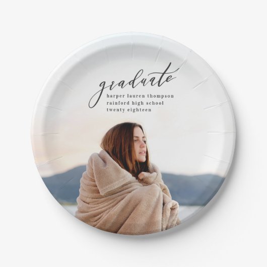 卒業ミニマル ペーパープレート (正面)