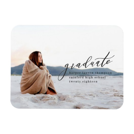 卒業ミニマル マグネット (横)