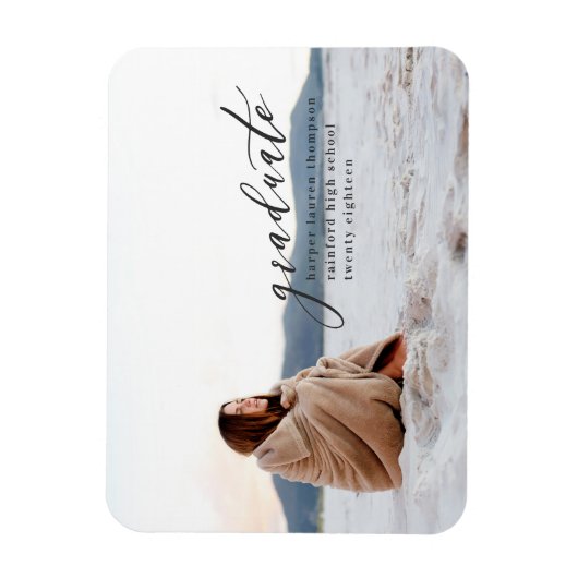 卒業ミニマル マグネット (縦)