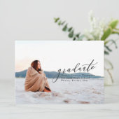 卒業ミニマル 案内状 (スタンド正面)