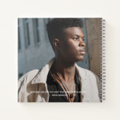 卒業メッセージとインスタントフォトゲストブック ノートブック (裏面)