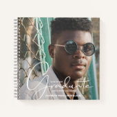 卒業メッセージとインスタントフォトゲストブック ノートブック (正面)