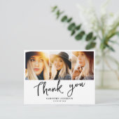 卒業モダンありがとう ポストカード (スタンド正面)