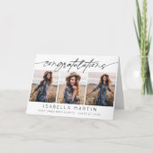 卒業モダンおめでとうございます3 Photo Script カード (正面)