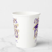 卒業モダンおめでとうグラッドキャップカスタムカラー 紙コップ (右)