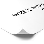 卒業モダンおめでとう写真3 ポスター (角)