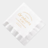 卒業モダンおめでとう 箔ナプキン (右)