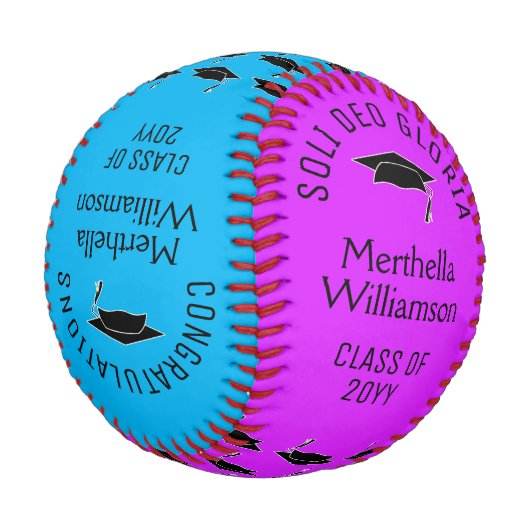 卒業モダンおめでとう 野球ボール (アングル)