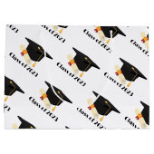 卒業モダンお祝いパーティー ラージペーパーバッグ (裏面)