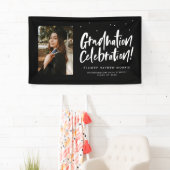 卒業モダンお祝いパーティー 横断幕 (インサイチュ)