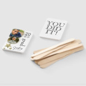 卒業モダンお祝い金ゴールド写真白 ハンドファン (組立なし)