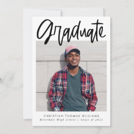 卒業モダンの脚本の数々の写真 案内状