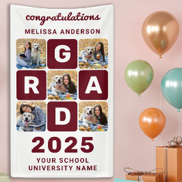 卒業モダンはっきりしたカスタマイズ5写真集 横断幕