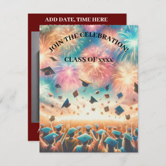 卒業モダンエレガント会 招待状