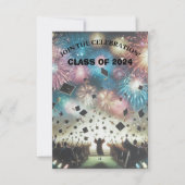 卒業モダンエレガント会 招待状 (正面)