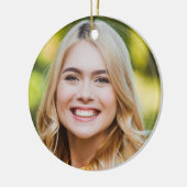 卒業モダンカスタム写真シンプル卒業 セラミックオーナメント (左)