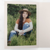 卒業モダンカラフル会 三つ折り招待状 (内部最初)