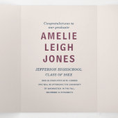 卒業モダンカラフル会 三つ折り招待状 (内部中)