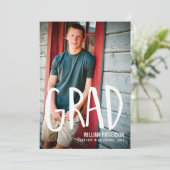 卒業モダンガイ写真卒業パーティー招待状 招待状 (スタンド正面)