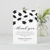 卒業モダンキャップサンキューカード サンキューカード (スタンド正面)