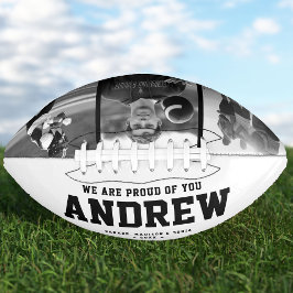 卒業モダンギフトクール白黒トレンディー アメリカンフットボール