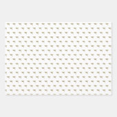 卒業モダンクラシック金ゴールド ラッピングペーパーシート (正面)