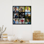 卒業モダンクラス年8写真コラージュ名 ポスター (キッチン)